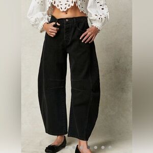 We The Free Good Luck mid rise barrel jean